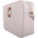 image 3 of Genuine Soft Leather Boxy Style Crossbody Shoulder Handbag White | Ivory