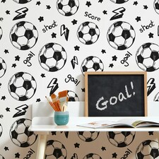 Goal! Wallpaper in Monochrome Multi