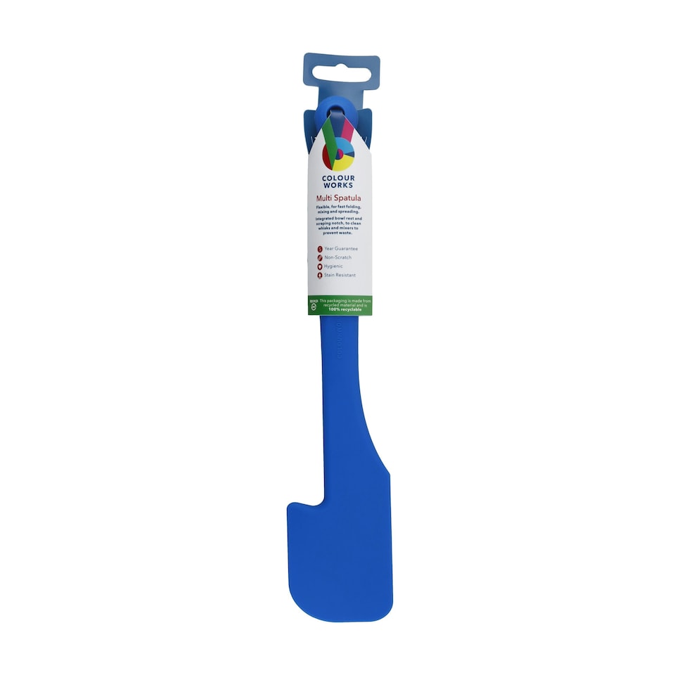 image 1 of Colourworks Silicone Kitchen Spatula Blue 28cm