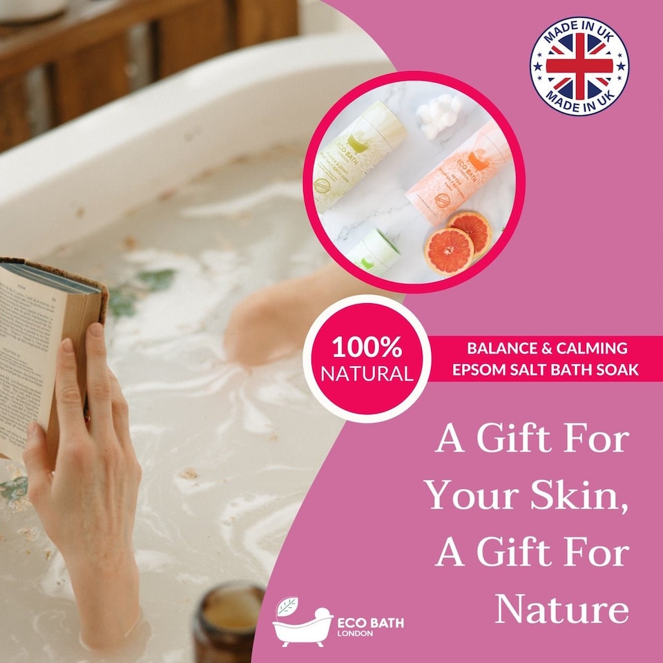 image 1 of Balance & Calming Epsom Salt Bath Soak Gift Tube