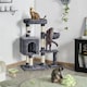image 2 of Yaheetech 4-Level Cat Tree Condo with Perch Dark Grey
