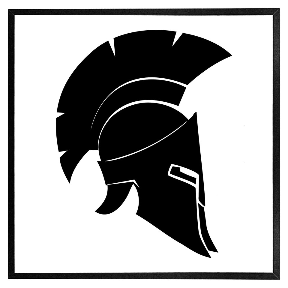 image 1 of Roman helmet (Picture Frame) Brown | S