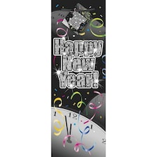 Unique Party Countdown To New Years Wine Bag - Black - One Size