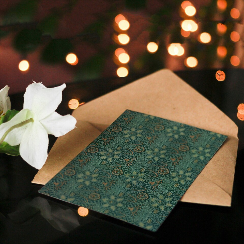 image 1 of William Morris Art Card Ispahan Pattern Arabesque Textile