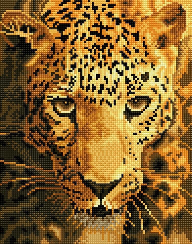 Diamond Dotz Diamond Painting Kit Jaguar Prowl, Animals Pattern