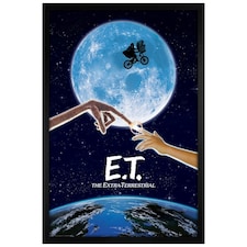 Black Wooden Framed E T Movie Maxi Poster