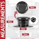 image 3 of SPARES2GO Pan Lid Knob Handle Kitchen Cookware Black Round Bakelite Hand Grip Replacement Black