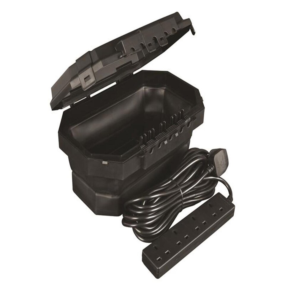 image 1 of Masterplug Collapsible Electrical Connection Box + Extension Lead 240V 4-Gang 13A 8M