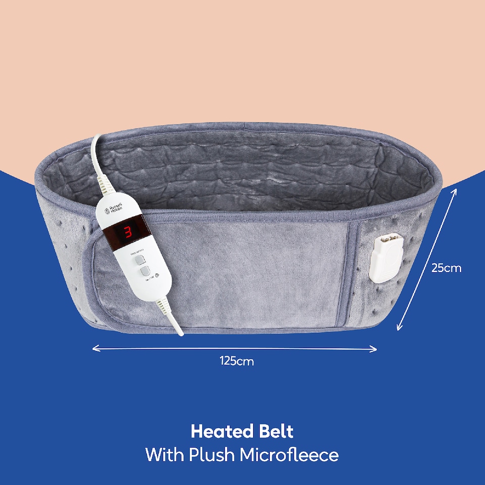 image 1 of Russell Hobbs Heated Belt Electric Heater Pad 60W with 3 Heat Settings & 2 Year Guarantee RHHB1011