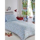 image 2 of Kids Club Train Track Duvet Cover Set - Blue/Green - Single Blue | Single