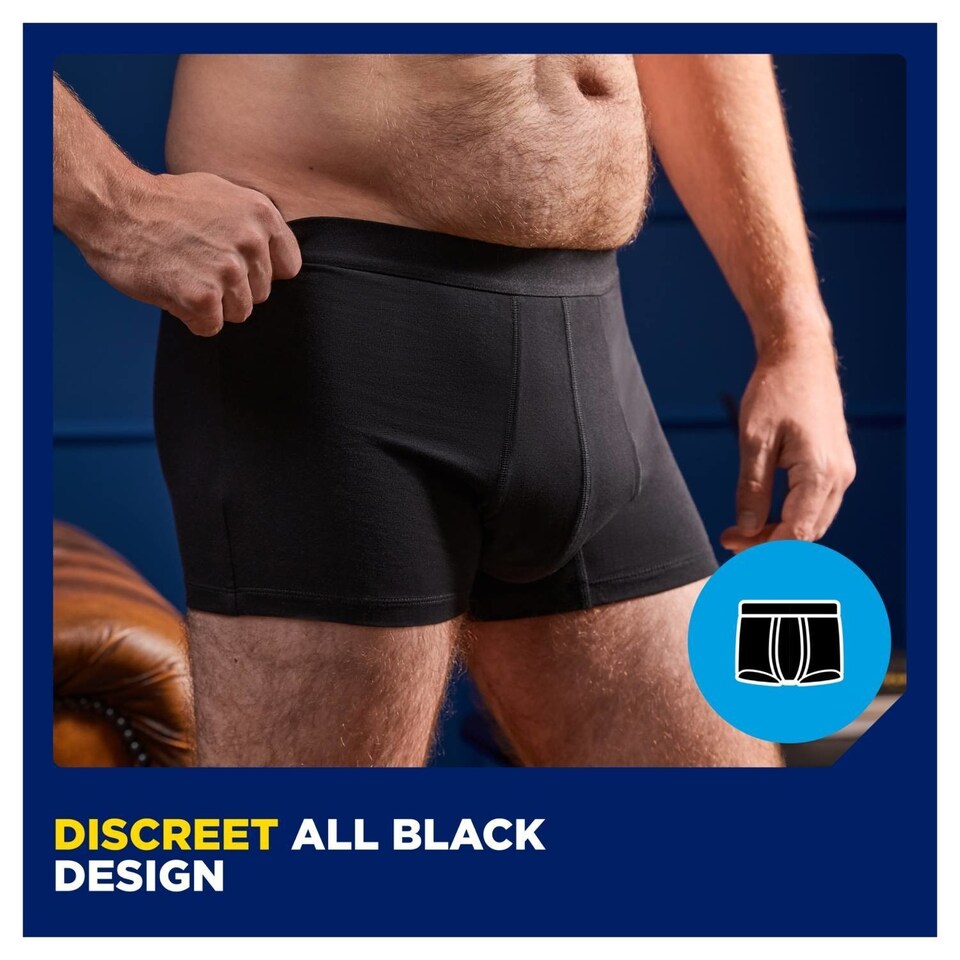 image 1 of TENA MEN Washable and Reusable Protective Boxer Black XL 40x1p
