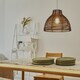 image 3 of ValueLights Lobster Wicker Rattan Brown Ceiling Pendant Light Shade | Brown