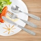 image 1 of Personalised 3 Piece Hessian Friends Cutlery Set