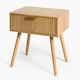 image 2 of OHS Venice Bedside Table 1 Drawer Cabinet Nightstand Storage Unit