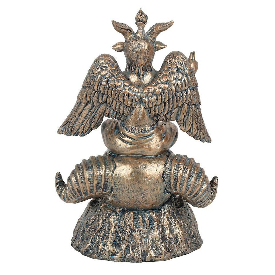 image 1 of Something Different Baphomet Backflow Incense Burner - Brown - One Size