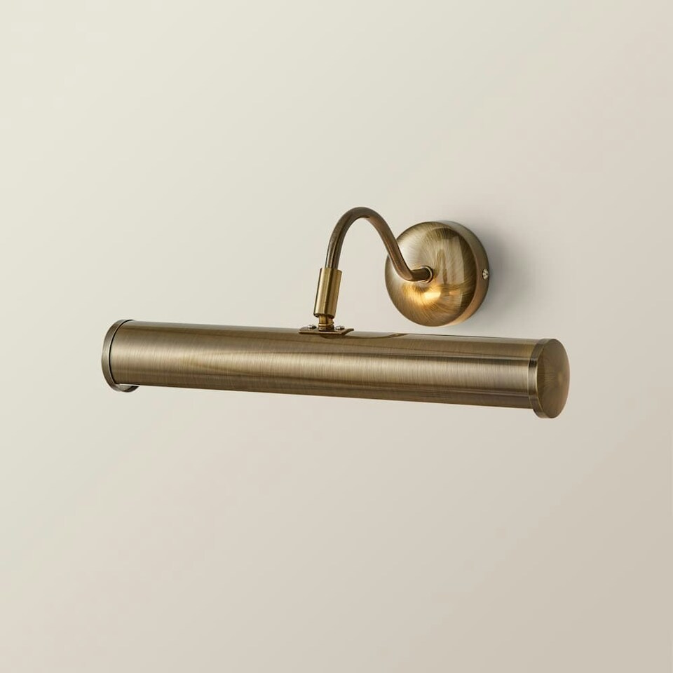 image 1 of ValueLights Gold Indoor Wall Picture Light and E14 Pygmy LED 3W Warm White 3000K Bulb Gold