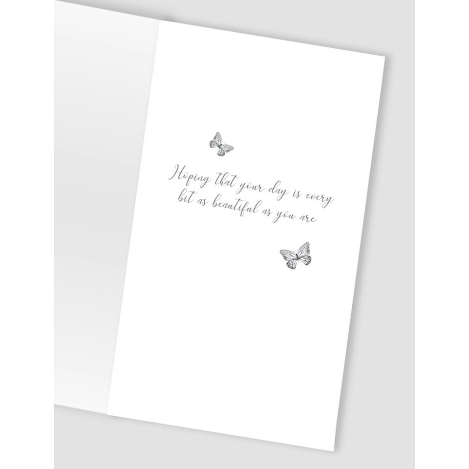 image 1 of Beautiful Mum Butterfly Blooms! Mother's Day Hand-Finished Card