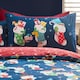 image 3 of Catherine Lansfield Christmas Elves Cotton Rich Duvet Cover Set Navy Blue Blue | Navy Blue | Toddler