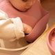 image 7 of Tiny Dining 4pc Silicone Suction Weaning Set - Dusty Rose - Silicone Baby Toddler Feeding Set with Bib, Cup, Plate & Cutlery