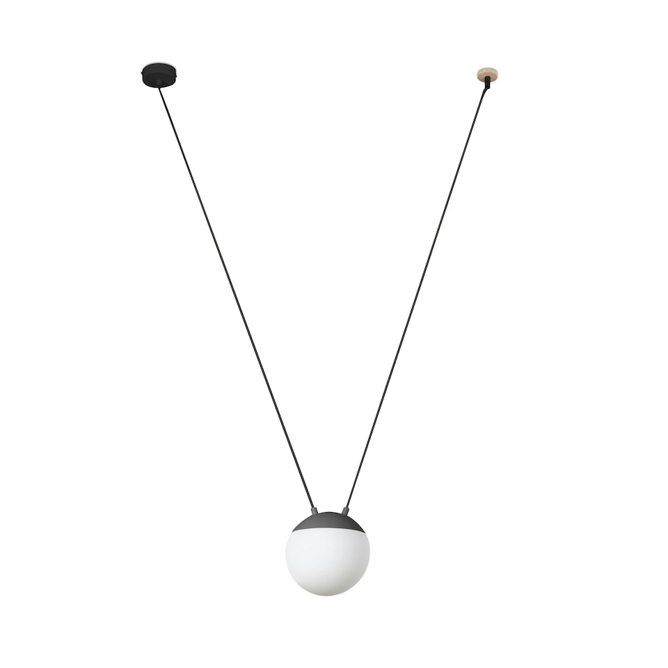 image 1 of Mine 1 Light Ceiling Pendant Wood, Dark Grey, E27