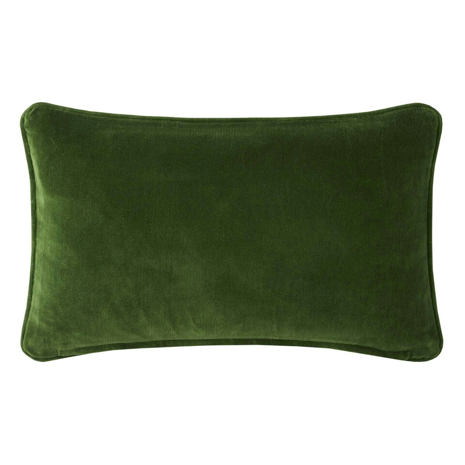 image 1 of Orla Kiely Retro Flower Stripe Riviera Filled Cushion 30x50cm Green