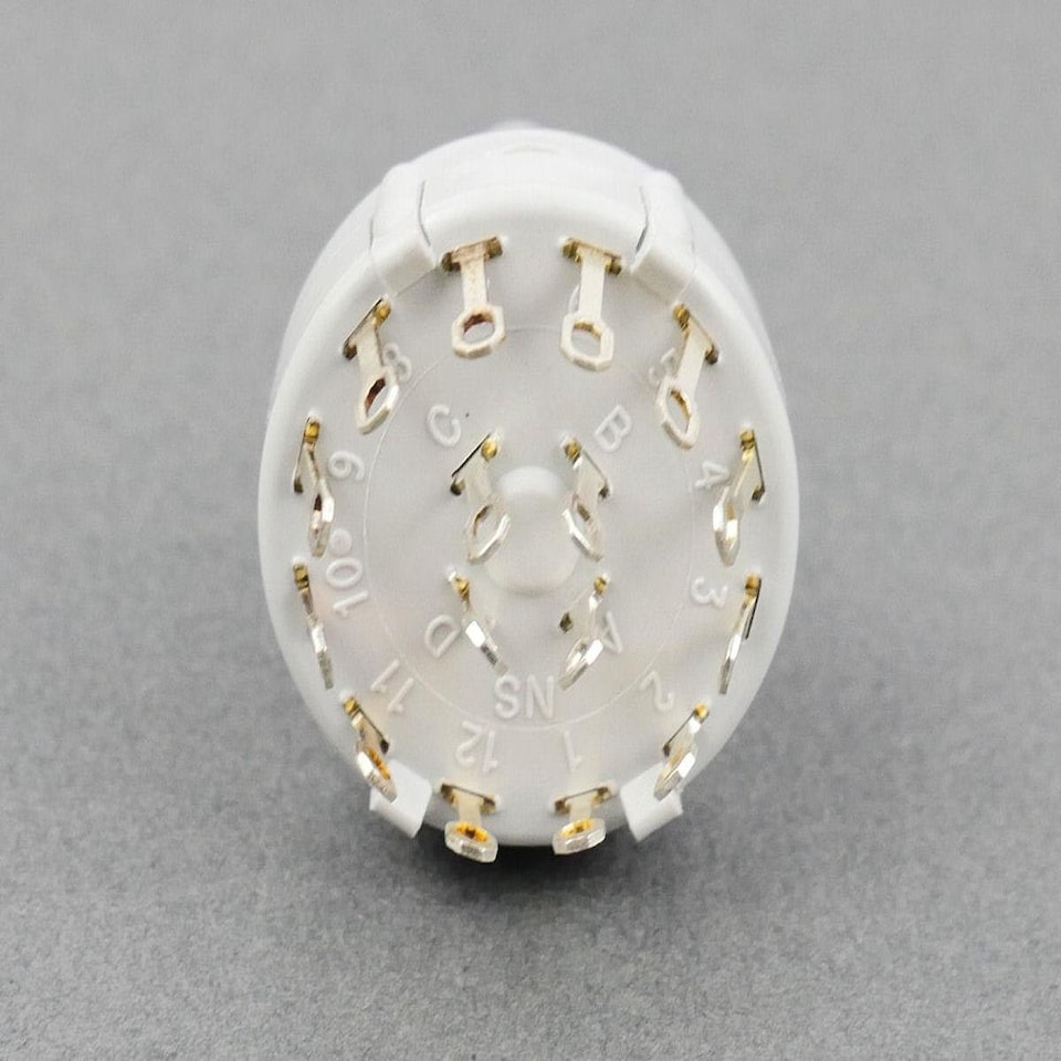 image 1 of Gaugemaster Electric Rotary Switch 4 Pole 3 Way