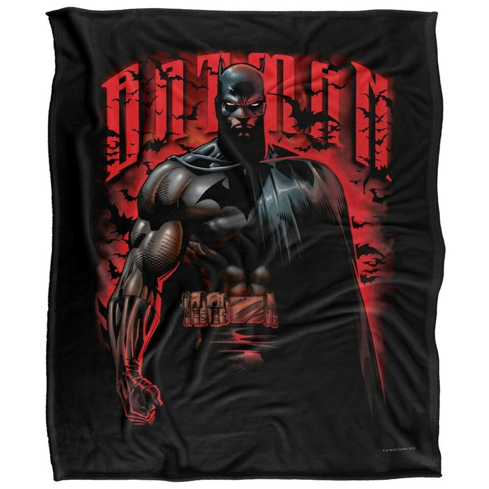image 1 of Batman Character Art Blanket - Multicoloured - One Size (UTTV18657)