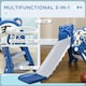 image 3 of AIYAPLAY Kids Slide with Basketball Hoop, Basketball, for 18-36 Months, Blue