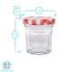 image 3 of Argon Tableware Glass Jam Jars with Lids - 42ml - Pack of 6