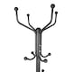 image 4 of Harbour Housewares Black Free Standing Steel Coat Rack - Coat Stand Hat Hook Hat Holder Handbag Holder Freestanding Coat Rack Coat Holder S