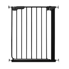 Safetots Super Narrow Baby Gate, 60.5cm - 66.5cm, Black, Child Safety Barrier, Pressure Fit Stair Gate | Black | 1