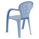 image 2 of Coloured Plastic Kids Chairs Stackable Nursery Indoor Outdoor Party Garden Play | Blue | 1 Pc Blue | 1