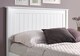 image 2 of 4ft Small Double Pure white,wood,wooden low foot end board,solid panel bed frame.Shaker style.