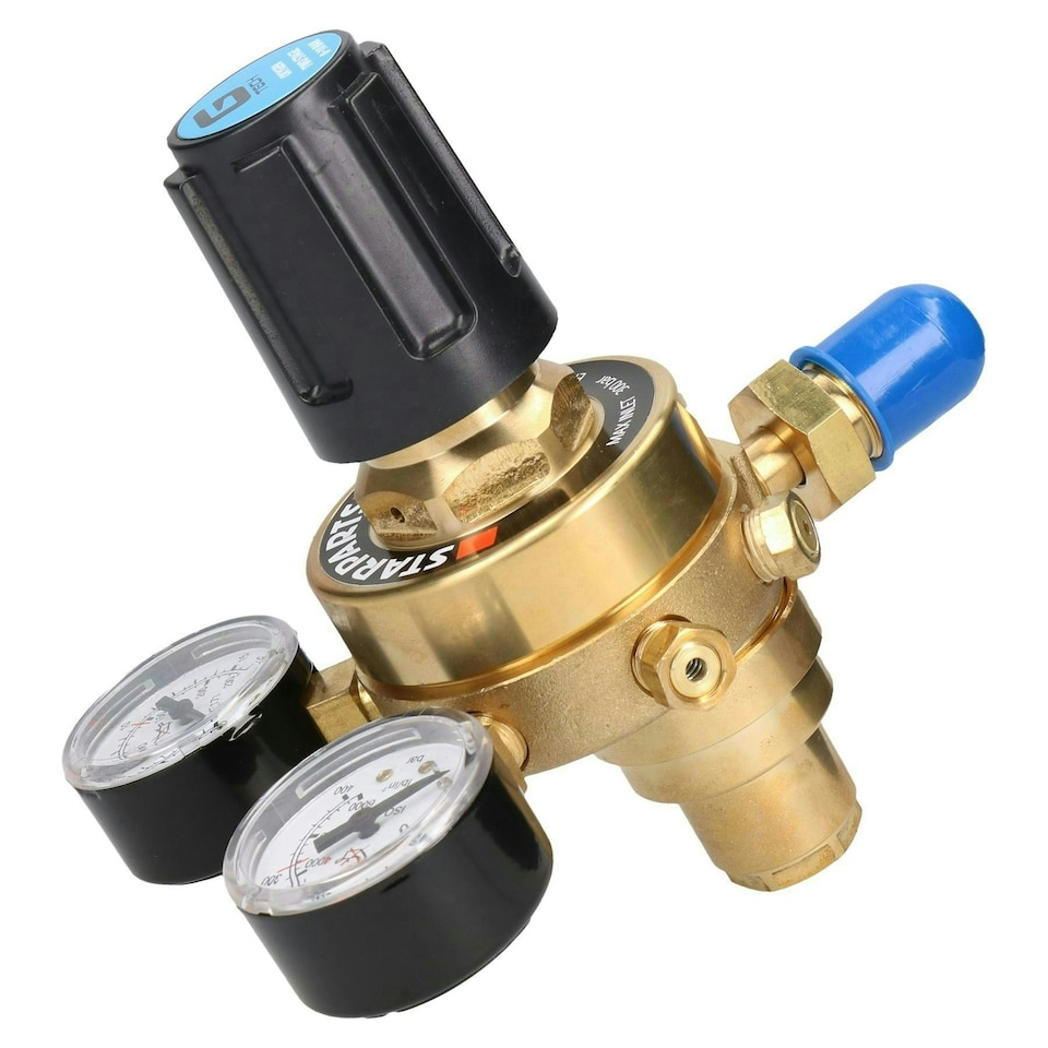 image 1 of Oxygen O2 Regulator Two Stage 2 Gauge Gas Bottle 300 Bar Welding Welder