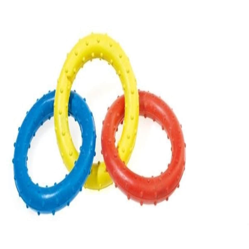 Classic Triple Ring Rubber Tug 190mm (Pack of 6)