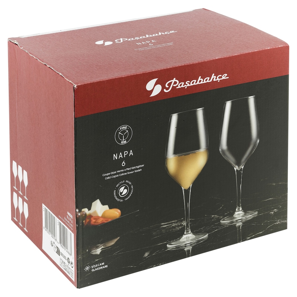 image 1 of Stemmed Wine Glasses Champagne Prosecco Flutes Cocktail Dinner Party | Clear | 12x360ml Wine Glasses