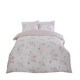 image 1 of PH Sadie Floral Polycotton Reversible Duvet Cover Set with Pillowcase Pink | Single