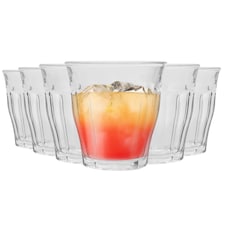 Duralex Picardie Drinking Glasses - 310ml Tumblers for Water, Juice - Clear - Pack of 6 | Clear | Clear