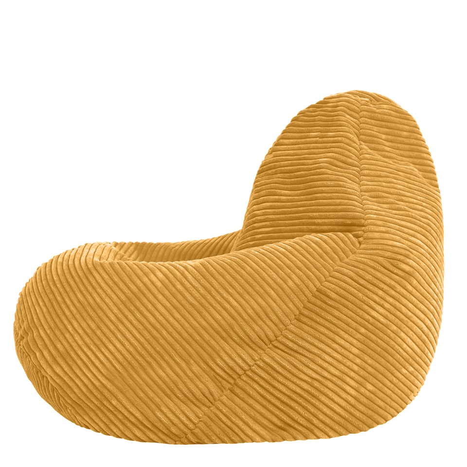 image 1 of Dalton Kids Beanbag Corduroy Yellow Set of 2 | Yellow | Yellow | M | 2