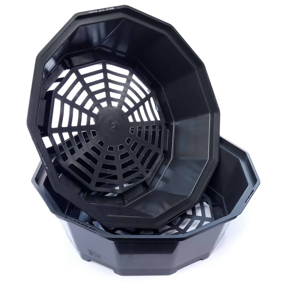 image 1 of Elixir Gardens Black Bulb Baskets 26cm Daffodil Tulip Crocus Snowdrop Allium Easy Planter (Quantity x 12)