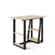 image 3 of Penzance Desk in Light Brown / Black | Brown | Light Brown/Black | 100 x 55cm