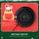 image 4 of Outsunny 7.9ft Christmas Inflatable Santa on Sleigh, Blow Up Decoration