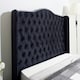 image 2 of Saturn Wing Plush King Bed Frame - Black