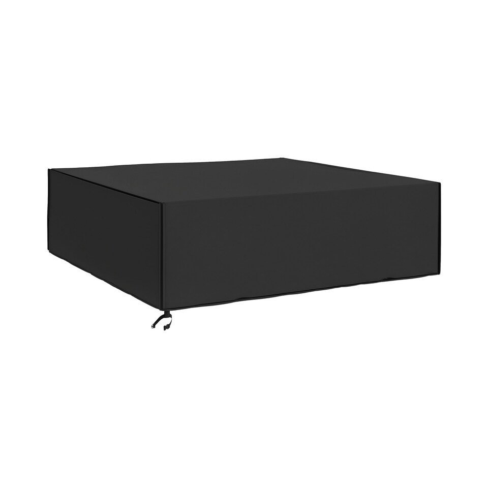 image 1 of Outsunny Large Garden Set Square Cover Outdoor Furniture Waterproof Resist Fade Black | Black