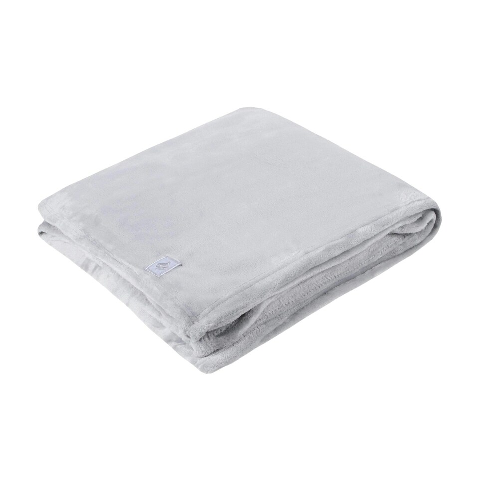 image 1 of Extra Soft Warm Large Luxury Thermal Fleece Throw Blanket - 180 x 200 cm Grey