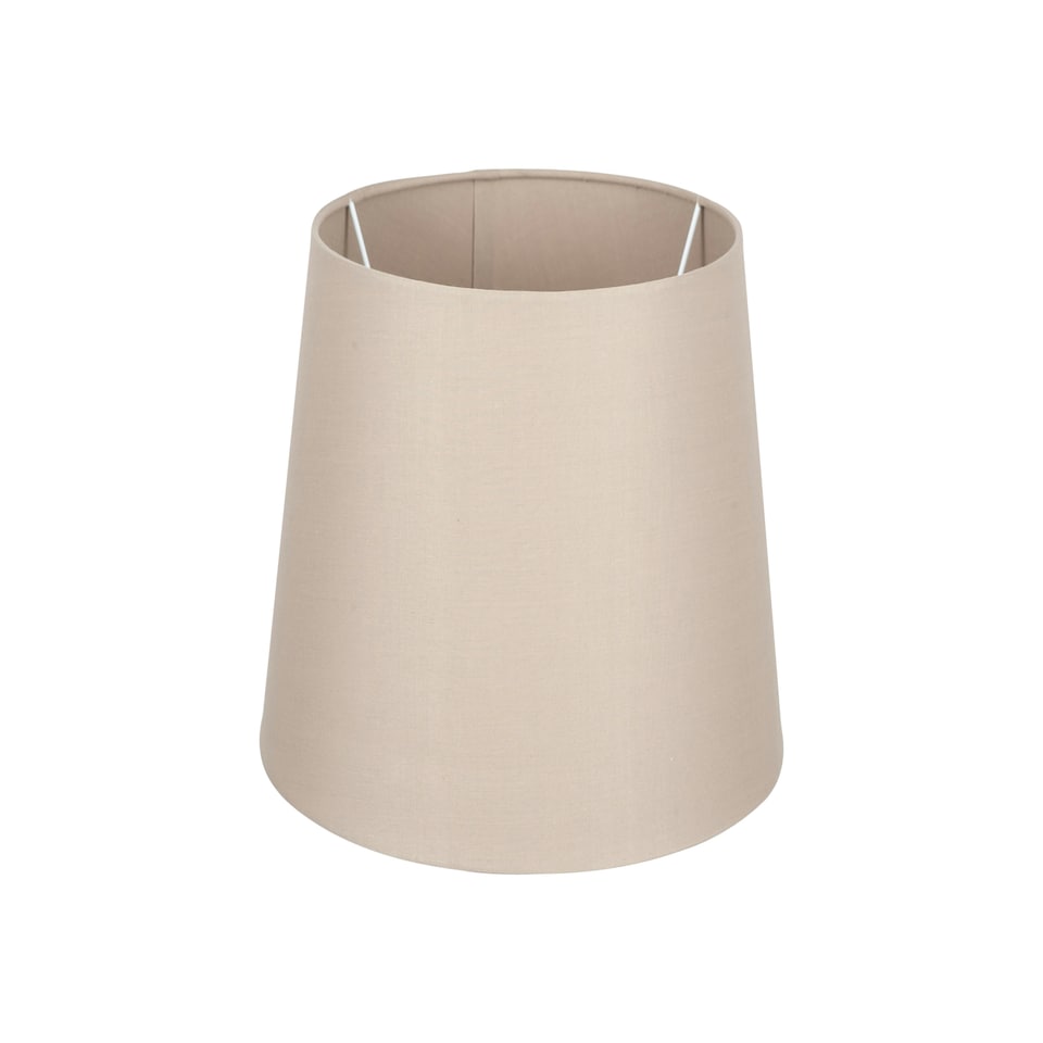 image 1 of 30cm Taupe Tapered Poly Cotton Lampshade for Table Lamps