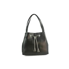 Eastern Counties Leather Keziah Leather Handbag - Black/Dark Grey - One Size | Black