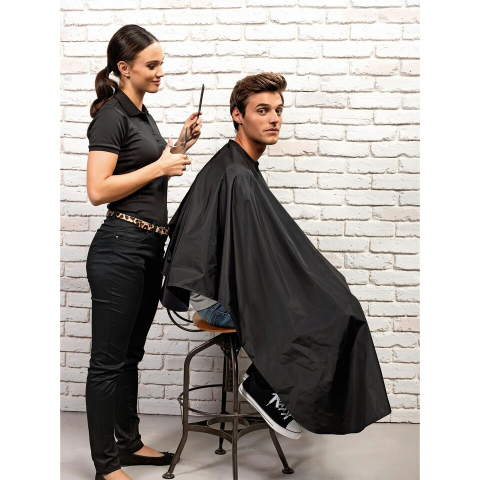 image 1 of Premier Waterproof Salon Gown - Black - One Size