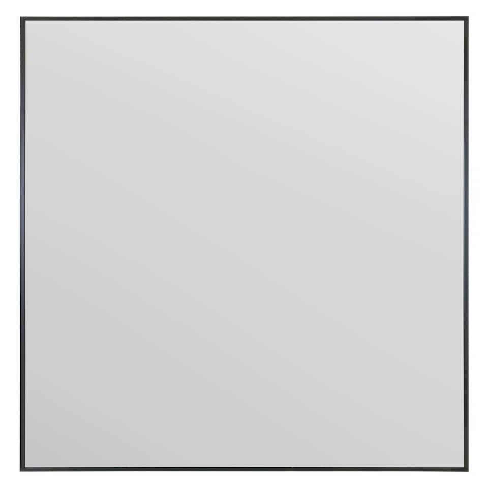 image 1 of The Artus - Black Aluminium Edged Wall Mirror 47" X 31" (120CM X 80CM) Black