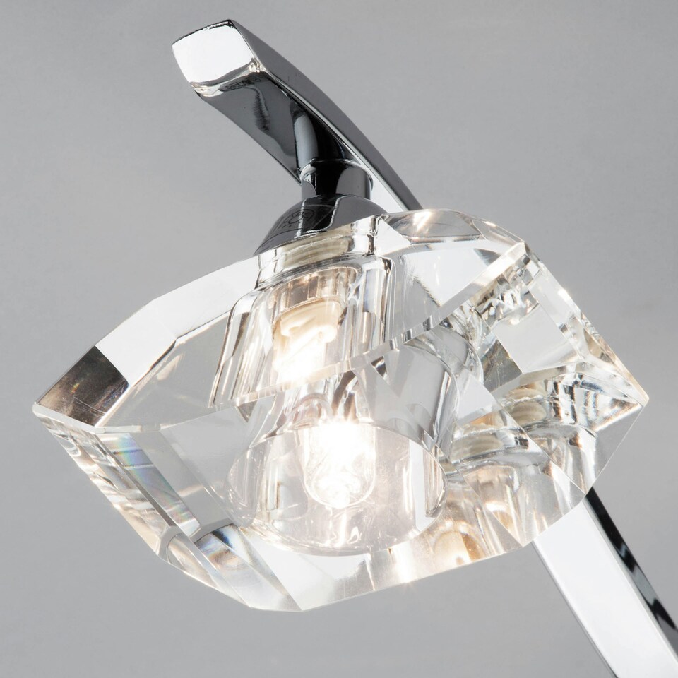 image 1 of BHS Bella 6 Light Flush Ceiling Light, Chrome